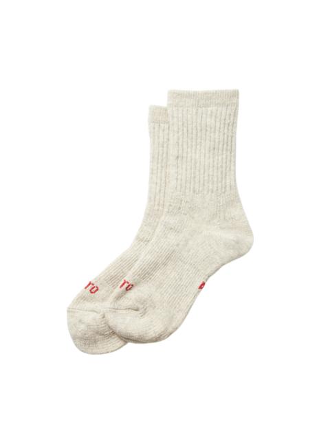 ROTOTO® Double Face Mini Crew Socks Light Gray