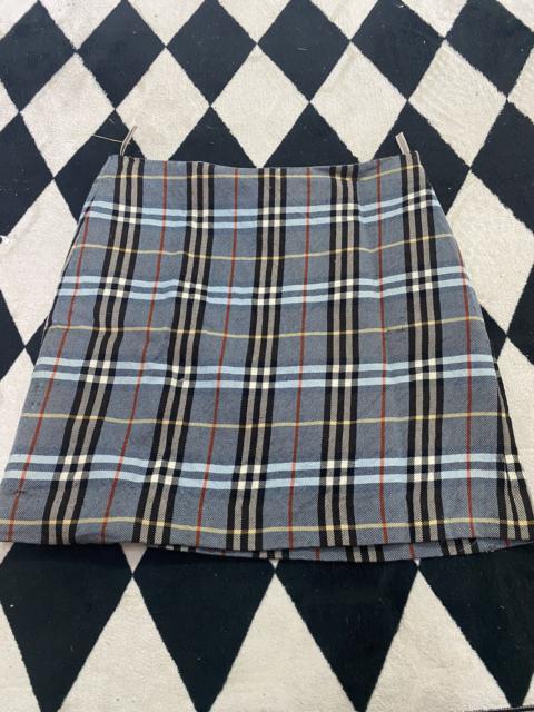 Vintage Burberry Blue Nova Check Skirt