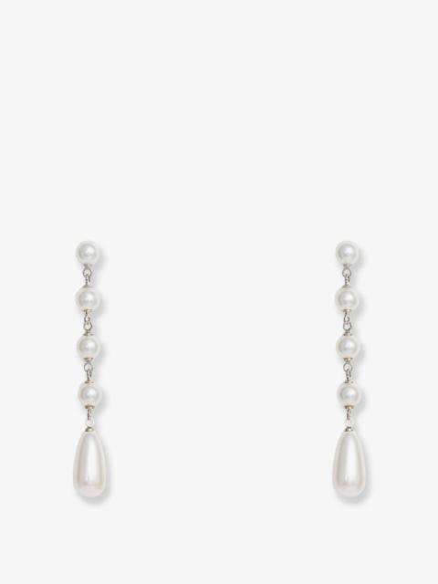 self-portrait Self Portrait Women Pearl Droplet Earrings