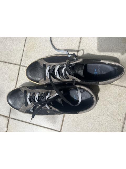 Lanvin LANVIN en Blue Leather Sneakers