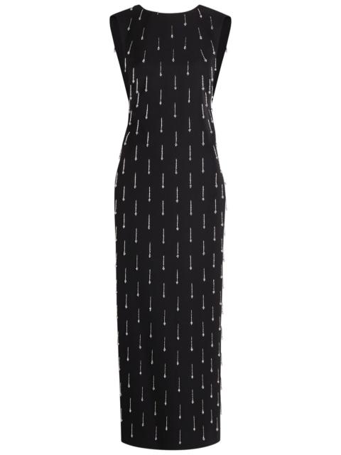 armarium Armarium Mina Crystal-embellished Wool Midi Dress