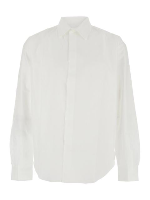 JACQUEMUS Jacquemus Men 'Henri' White Shirt With Lettering Logo On The Back In Cotton Man