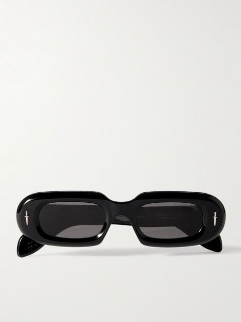 CUTLER AND GROSS + The Great Frog Oval-Frame Acetate Sunglasses Black