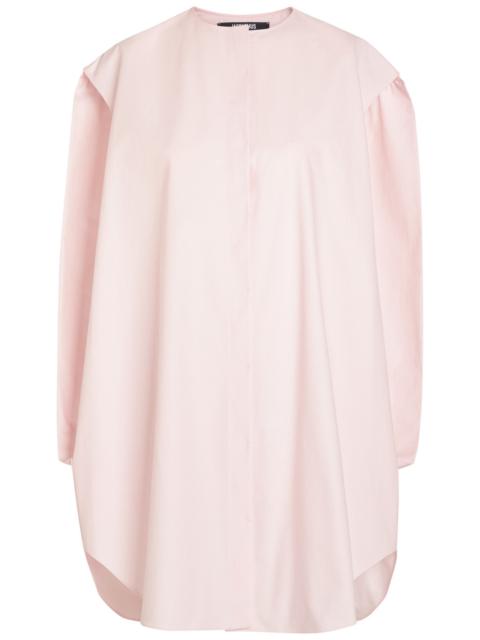 JACQUEMUS Jacquemus La Robe Berlingot Cotton-poplin Mini Shirt Dress