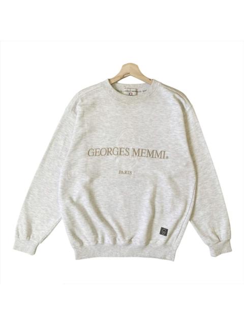 Other Designers Vintage Georges Memmi Big Logo Embroidered Sweatshirt Size M