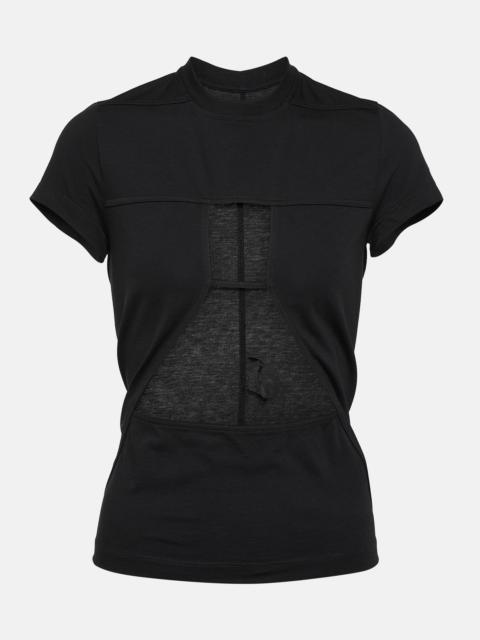 Rick Owens Cutout cotton jersey T-shirt