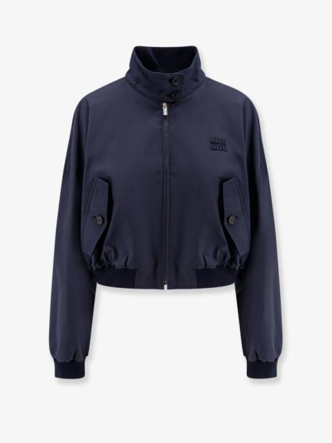 Miu Miu Panama Jacket With Miu Miu Patch