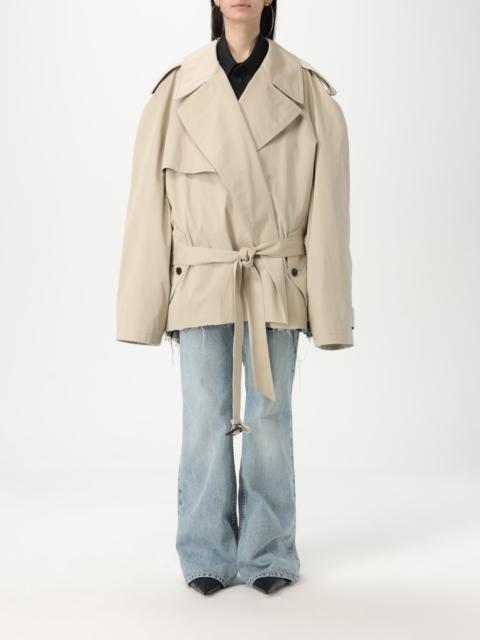 BALENCIAGA Balenciaga oversize cotton trench coat