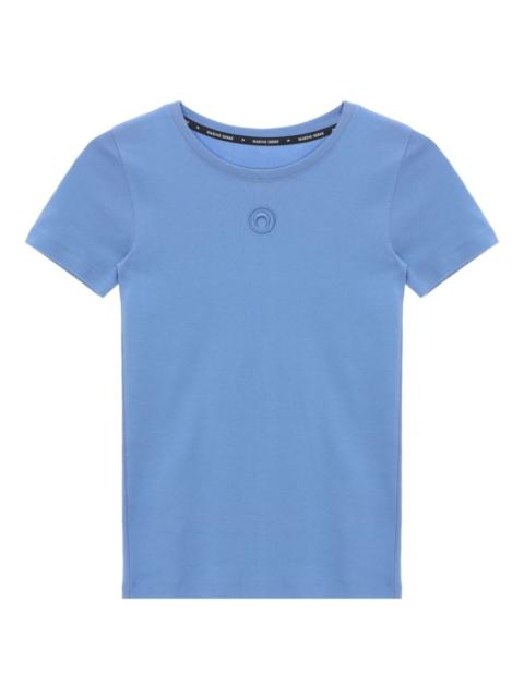 Marine Serre moon-logo ribbed T-shirt