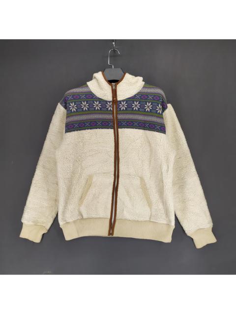 Other Designers Big John - Big John Navajo Deep Pile Zipper Hooded Fleece #1345-56