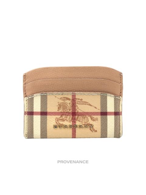 Burberry Burberry Card Holder Wallet - Nova Check Beige Multicolour