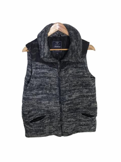 Japanese Brand - Halham camouflage knitted down vest jacket