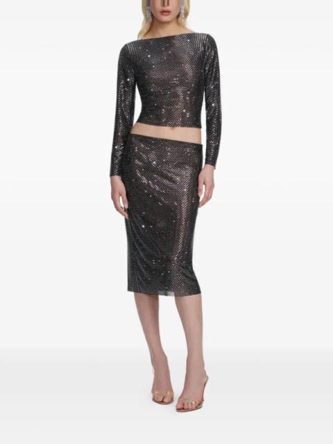 self-portrait Rhinestone Top