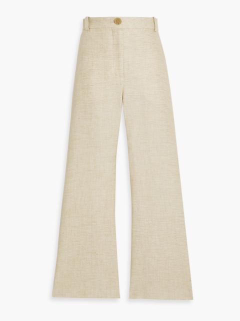 BY MALENE BIRGER Caras linen-blend canvas flared pants