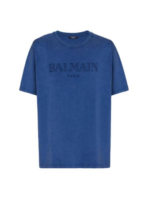 Balmain Balmain Vintage Logo Embroidered T-Shirt