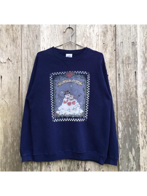 Other Designers Vintage - Vintage Frosty Flakes Snowman Animated Crewneck Sweatshirt