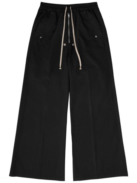Rick Owens X Moncler Belas Wide-leg Cotton-blend Trousers