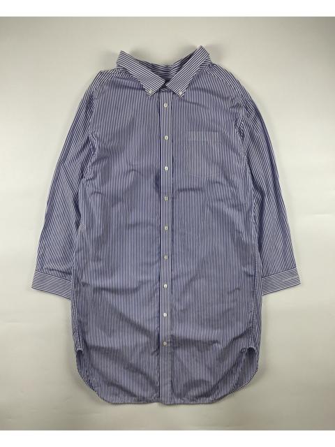 BALENCIAGA Balenciaga Oversized Striped Cotton-Poplin Dress