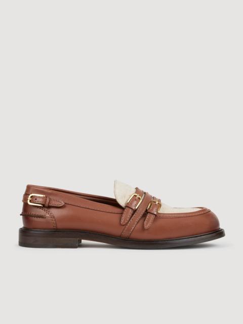 Sandro SHINY LEATHER LOAFERS