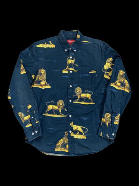 F/W 2013 Supreme Lions Oxford Shirt size small