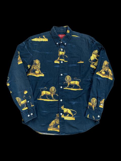 Supreme F/W 2013 Supreme Lions Oxford Shirt size small