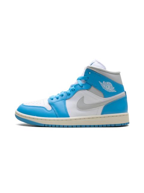 Jordan Jordan 1 Mid WMNS "Dark Powder Blue White Sail Neutral Grey"
