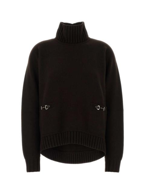 GUCCI Gucci Women L/S Hg/Nk Top Ws/Wo Plain Stit