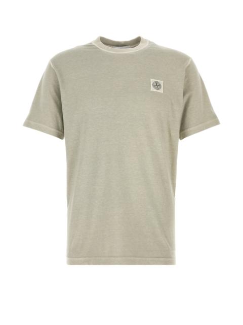 Stone Island Dove grey cotton t-shirt