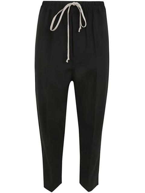 RICK OWENS DRAWSTRING ATAIRES CROPPED TROUSERS CLOTHING