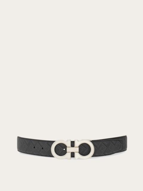 FERRAGAMO Reversible and adjustable Gancini belt