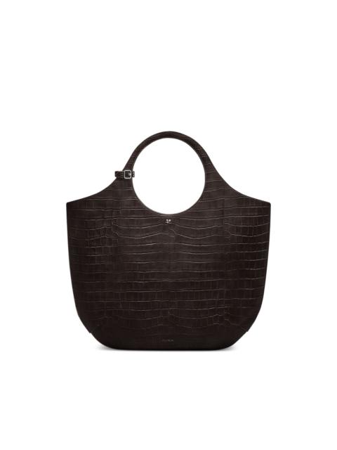 courrèges large Holy crocodile-effect tote bag