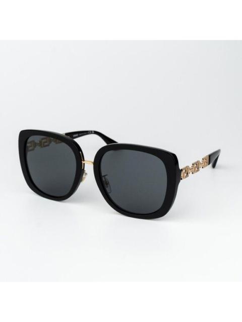 VERSACE Versace Women Black Grey Butterfly Sunglasses VE4407D GB1/87 NEW AUTHENTIC