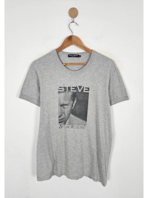 Vintage Dolce Gabbana Steve McQueen print logo tee shirt