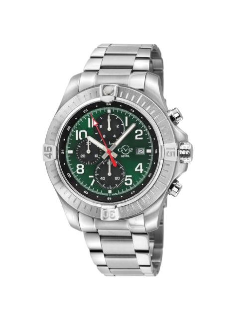 Other Designers GV2 by Gevril T38 Chronograph Quartz Green Dial Men's Watch 42802B