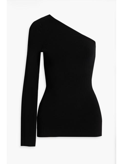 Victoria Beckham One-shoulder stretch-knit top