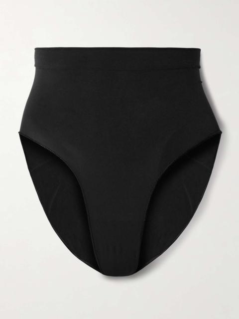 Seamless Sculpt Mid Waist Briefs - Onyx Black