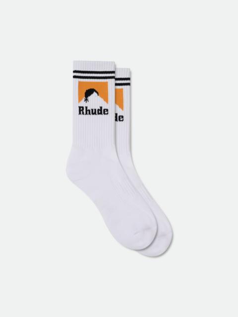 Rhude STRIPED MOONLIGHT SOCK