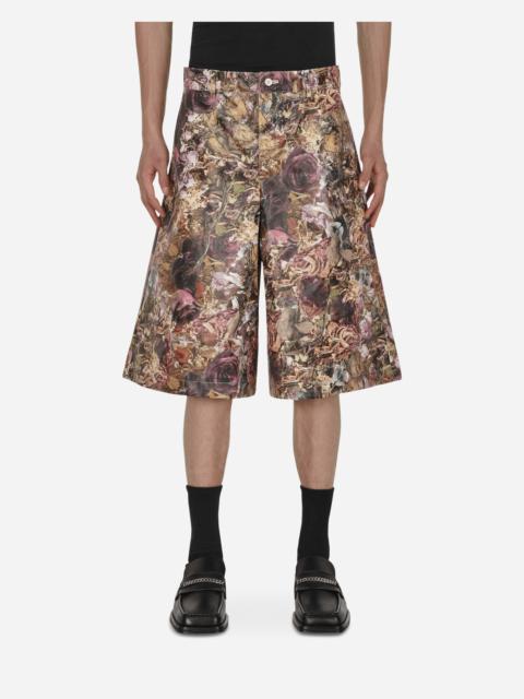 Comme des Garçons Homme Plus Floral Shorts Multicolor