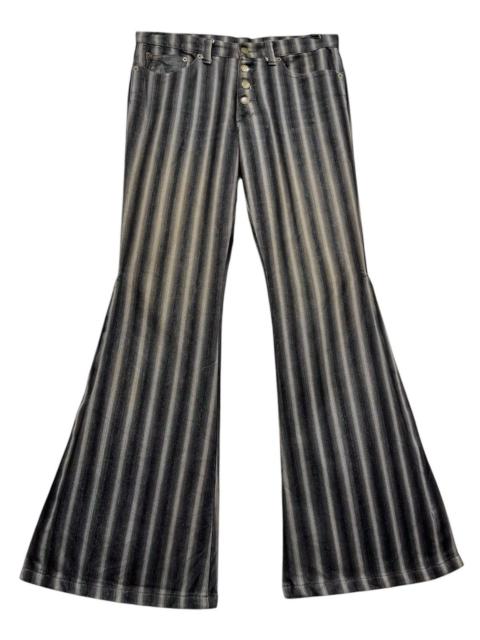 Other Designers 🔥TORNADO MART Shadow Stripes Poly-Coat Cotton ULTRA FLARE