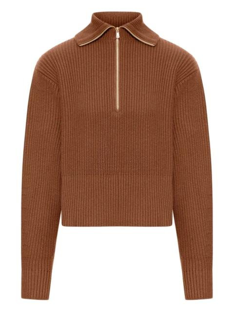 Max Mara Nadar Half Zip Sweater