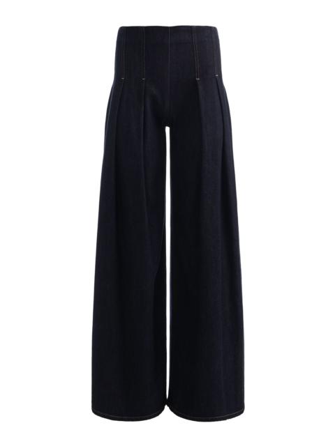 Alice + Olivia HENRY PLEATED DENIM PANT