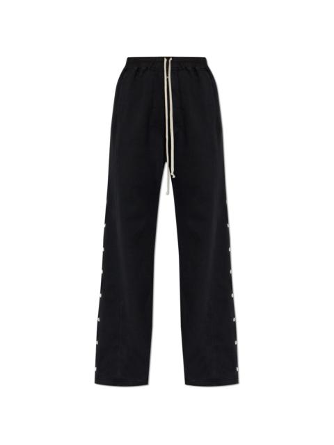 Rick Owens DRKSHDW WIDE PUSHER PANTS (BLACK)