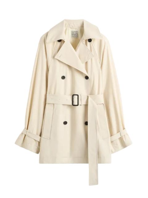 TOTEME Washed Cotton Trench in Stone