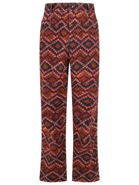 Dries Van Noten Dries Van Noten 'Pencks' Red Cotton Pants Men