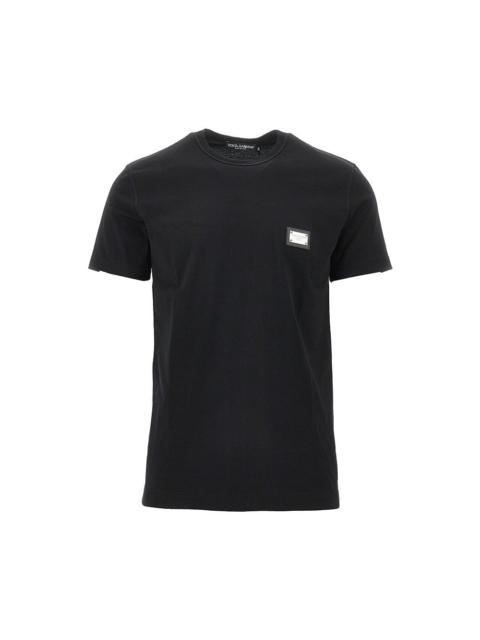 Dolce & Gabbana Dolce&gabbana Logo Plate T-shirt Black Men