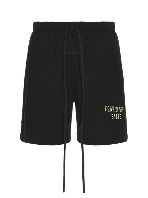 ESSENTIALS Fleece Soccer Short