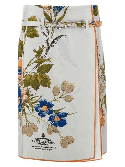 Prada 'Genziana' skirt