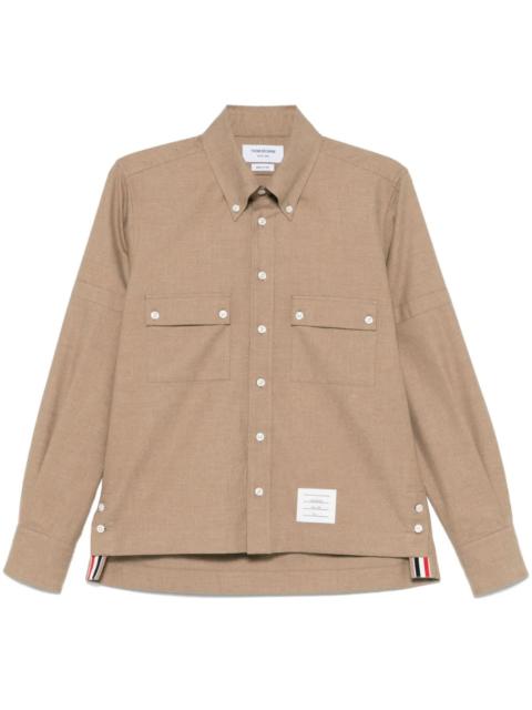 Thom Browne Cotton Flannel Utility Shirt Men