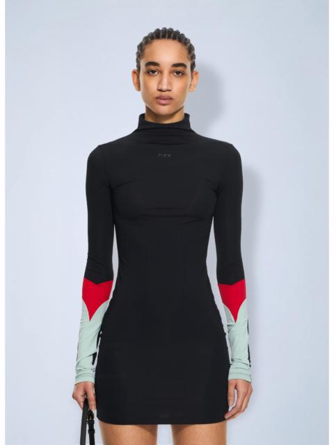 Off-White Off-White Women Lycra Collar Insert Mini Dress