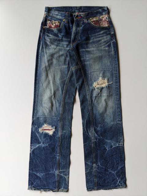 Other Designers Eternal sashiko patchwork clawmark jeans